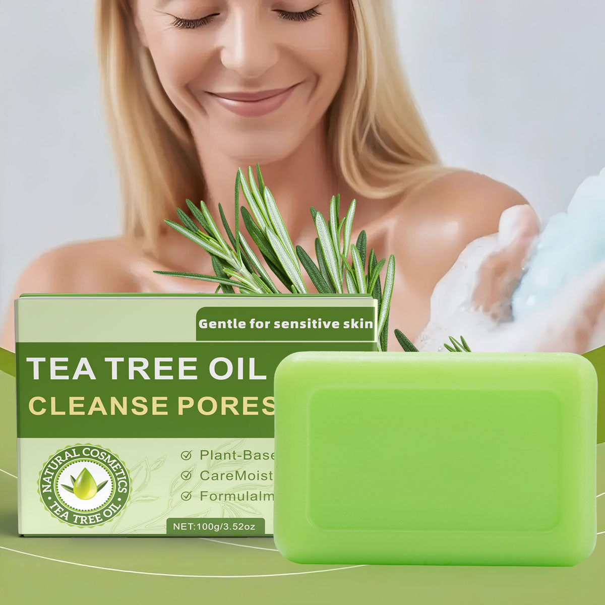 Rounded Corner Tea Tree Soap