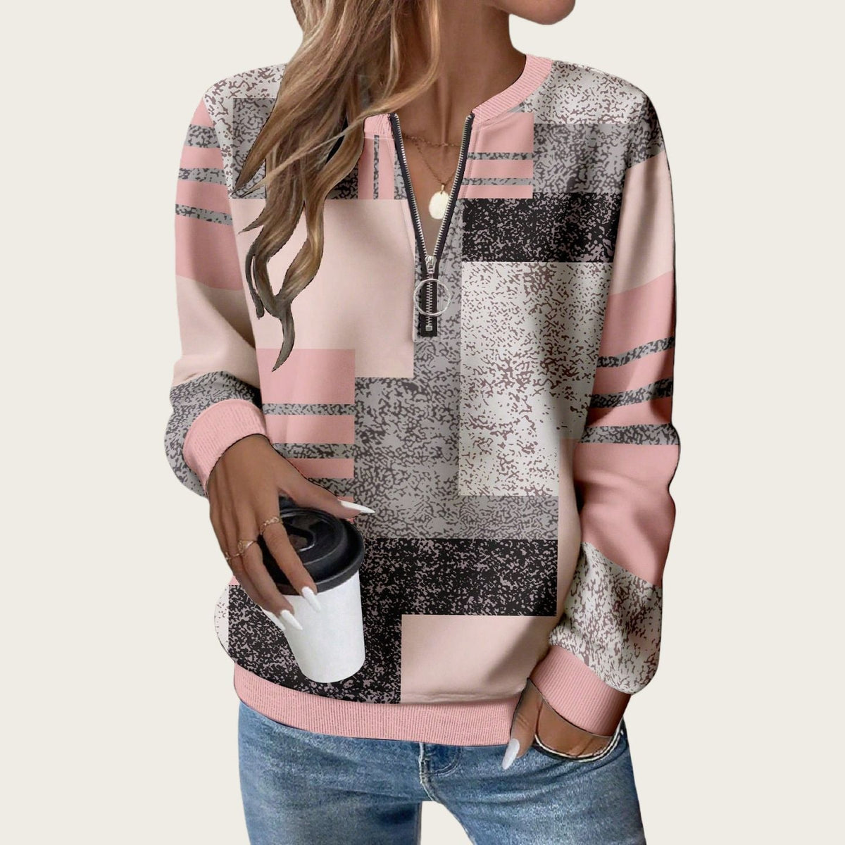 Amazon Europe And America 2026 Autumn Loose Long Sleeve Black Temperament Commuting Hoodie Tshirt Top