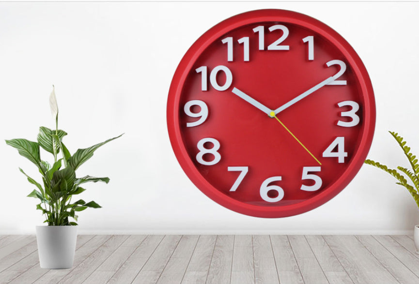 Creative Home Round Stereo Digital Wall Clock
