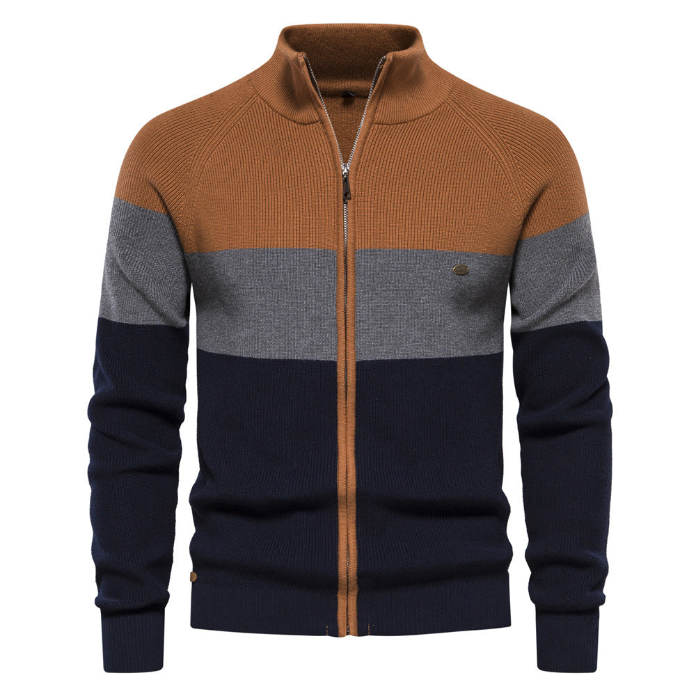 2026 New Men's Sweater Coat European Size Cross-border Autumn And Winter Sweater Cardigan High Quality Fashion Coat Men