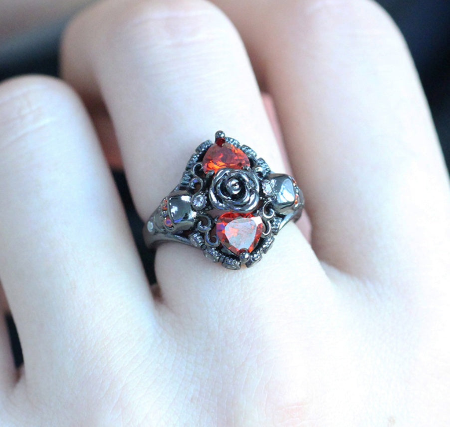 Vintage alloy set topaz jewelry