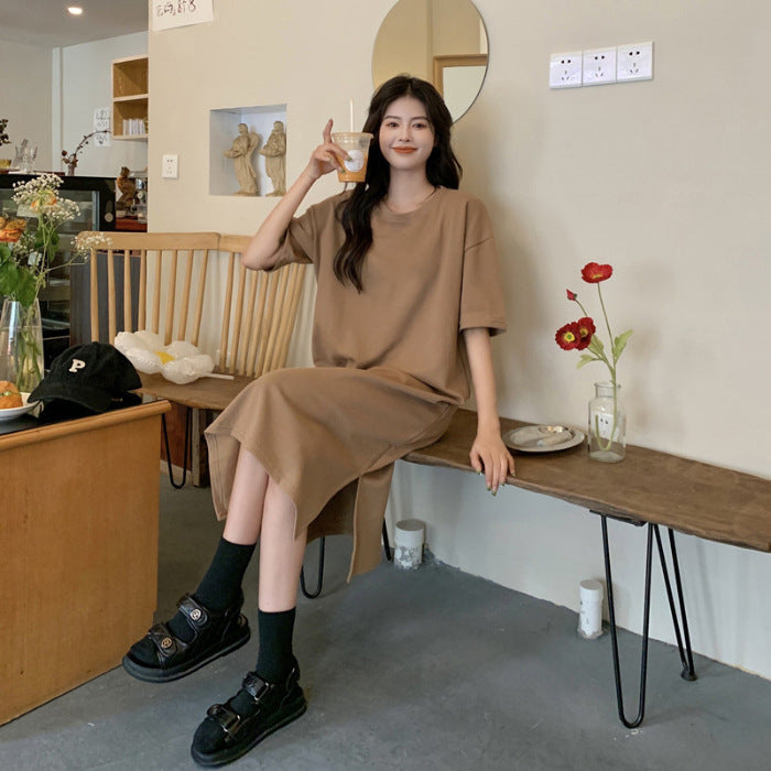 Plus Size Short Sleeve Casual Dress Women