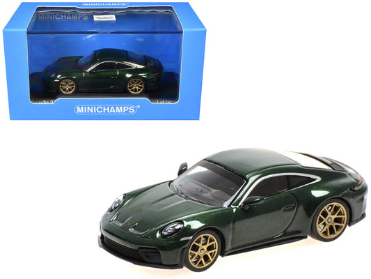 2025 Porsche 911 (992.2) GT3 Touring Green Metallic Limited Edition to 240 pieces Worldwide 1/64 Diecast Model Car by Minichamps
