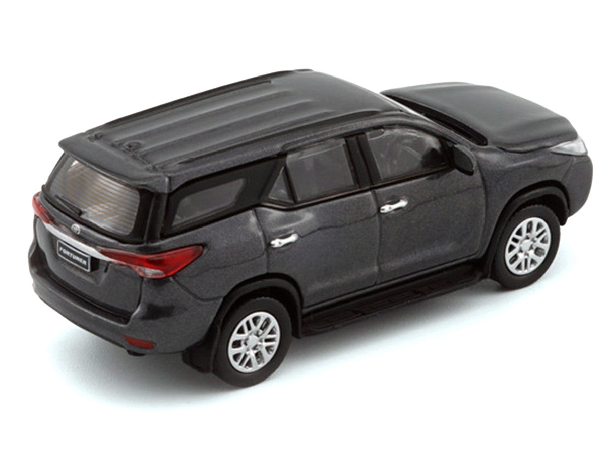 2018 Toyota Fortuner Dark Silver Metallic 1/64 Diecast Model Car by BM Creations