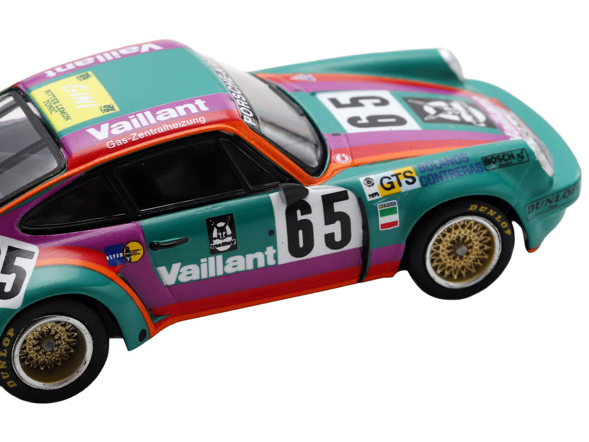 Porsche 911 Carrera RSR #65 Juan Carlos Bolanos - Andres Contreras - Billy Sprowls "Porsche Kremer Racing Team" "24 Hours of Le Mans" (1975) 1/64 Model Car by Spark