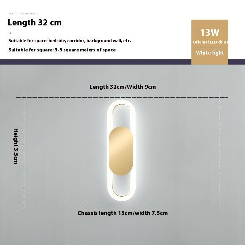 Creative Wall Lamp Simple Modern Bedroom Bedside Lamp