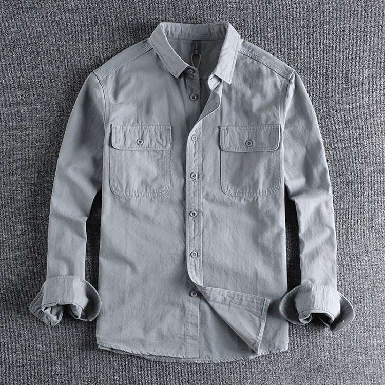 Design Sense Overalls Long Sleeve Shirt Men