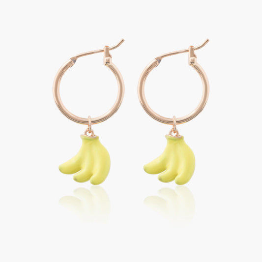 Fruit Banana Earrings S925 Silver Post