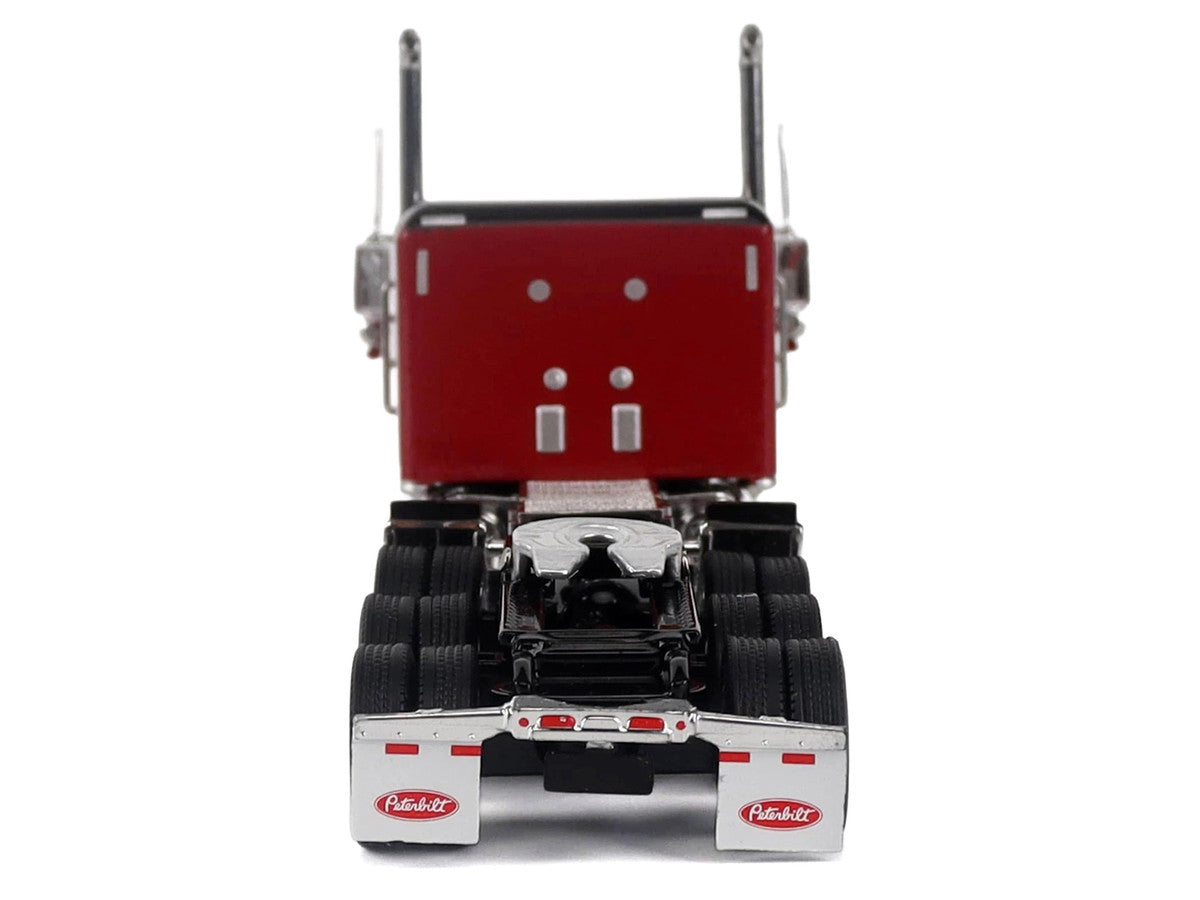 Peterbilt 589 Tridem-Axle Legendary Package Truck Tractor with 58" Sleeper Legendary Red "Transport Series" 1/64 Diecast Model by Diecast Masters