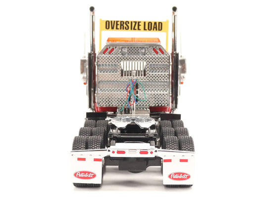 Peterbilt 589 Tridem-Axle Truck Tractor with Day Cab Legendary Red "Transport Series" 1/32 Diecast Model by Diecast Masters