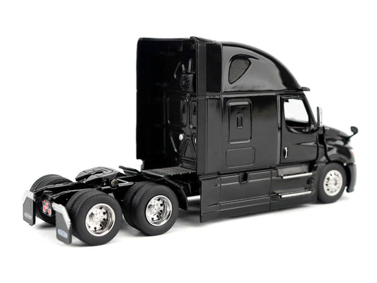 2025 Freightliner Cascadia Gen-5 Sleeper Cab Truck Tractor Night-Shift Black "Transport Series" 1/64 Diecast Model by Diecast Masters