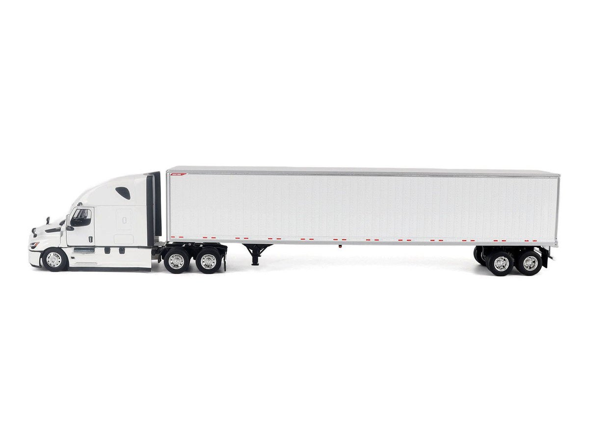 2025 Freightliner Cascadia Gen-5 Sleeper Cab Truck White with Great Dane Champion 53ft Dry Cargo Trailer "Transport Series" 1/50 Diecast Model by Diecast Masters