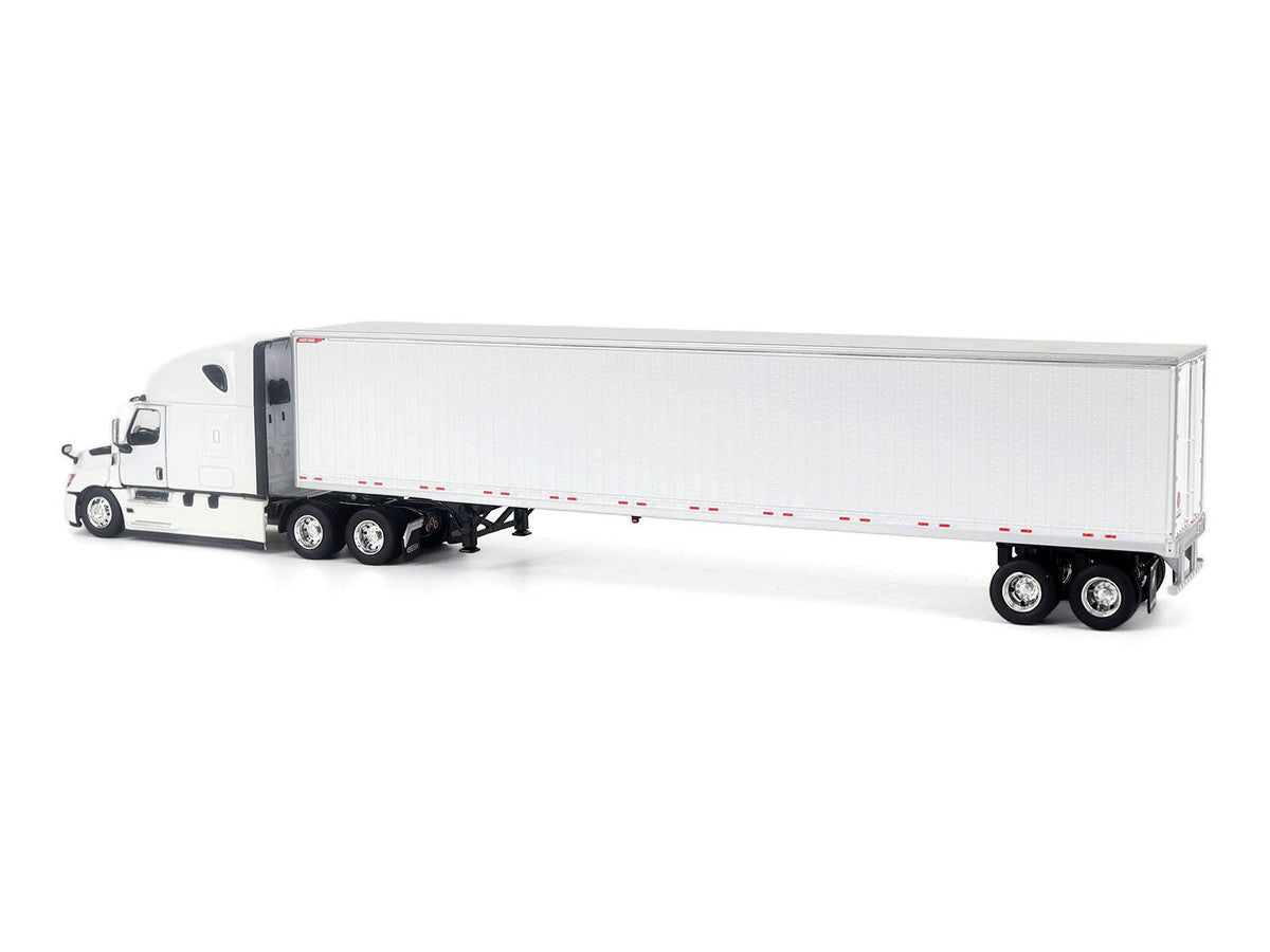 2025 Freightliner Cascadia Gen-5 Sleeper Cab Truck White with Great Dane Champion 53ft Dry Cargo Trailer "Transport Series" 1/50 Diecast Model by Diecast Masters