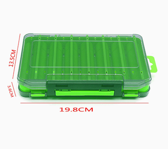 Durable Dual-Sided Fishing Tackle Box