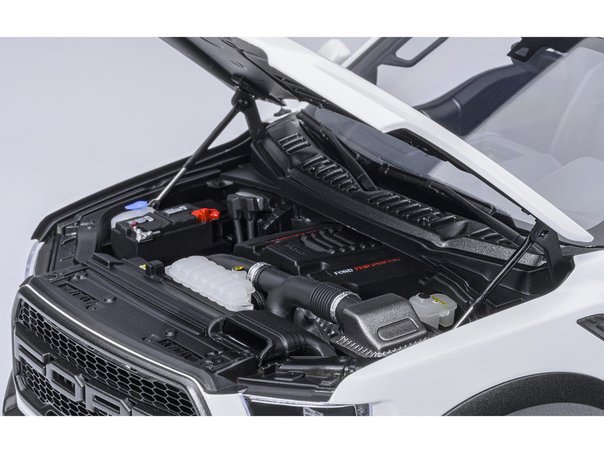 2019 Ford F-150 Raptor Pickup Truck Oxford White 1/18 Model Car by Autoart