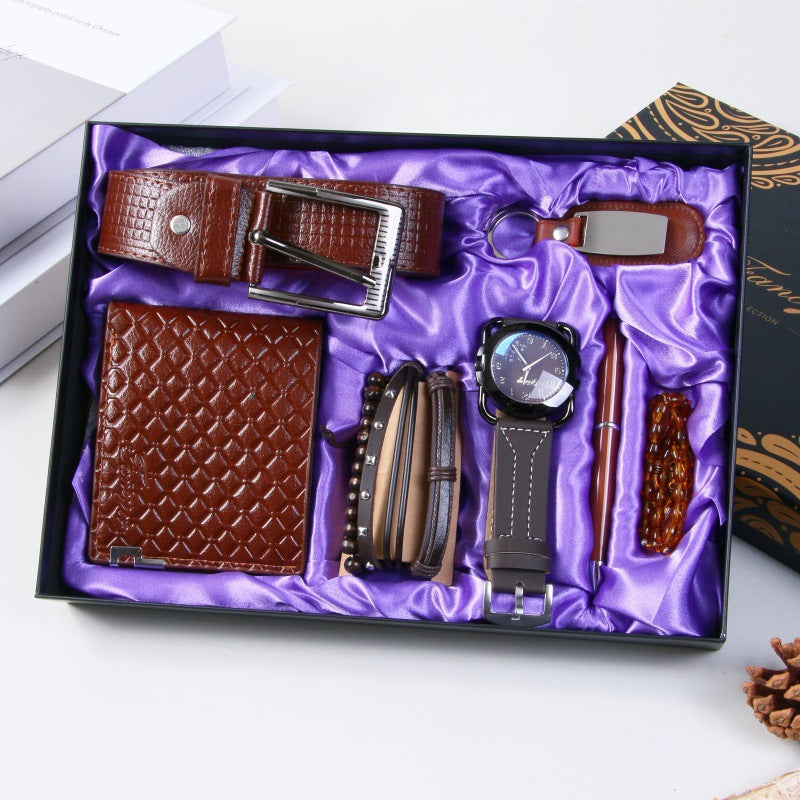 Cross-Border Men's Gift Business Gift Suit Belt Wallet For Boyfriend Valentine's Day Christmas Gift