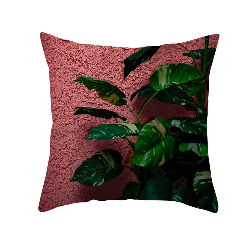 Tropical Plants Pillowcase Decor