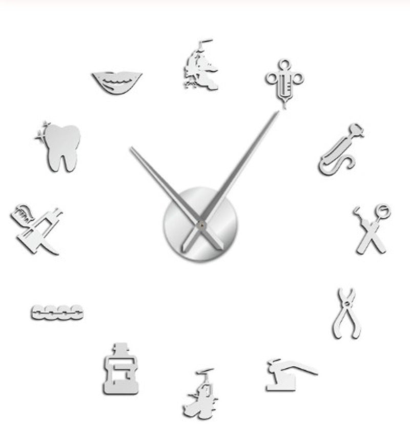 Home Creative DIY Acrylic Mirror Wall Clock