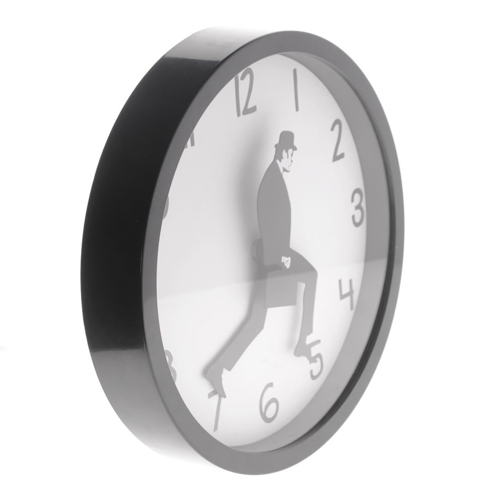 Walking Comedian Funny Wall Clock