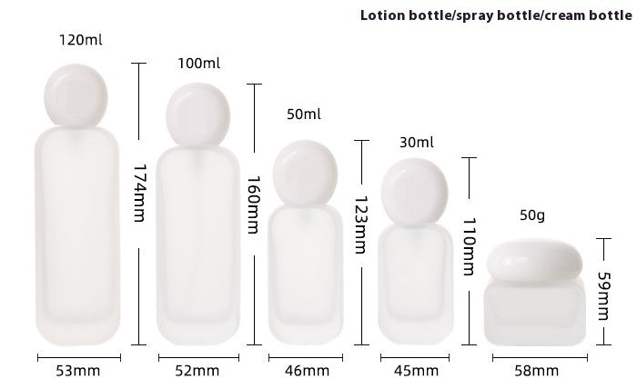 Press Spray Subpackage Fire Extinguisher Bottles Cream Cosmetic Glass Bottle