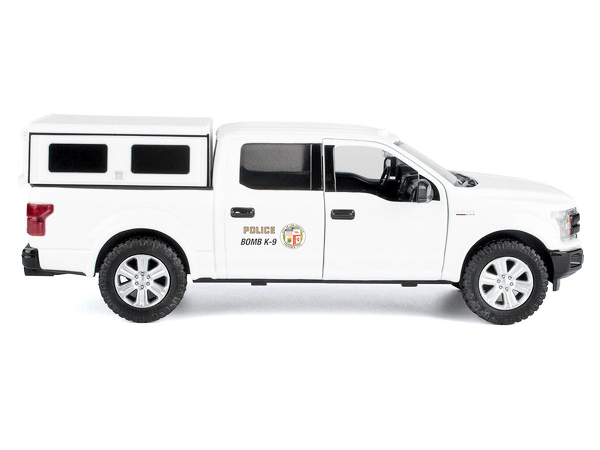 2019 Ford F-150 Lariat Crew Cab Pickup Truck "Los Angeles Police Department Bomb Squad" White "Law Enforcement and Public Service" Series 1/27 Diecast Model Car by Motormax