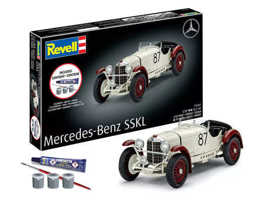 Level 4 Model Kit Mercedes-Benz SSKL All-Included Kit 1/32 Scale Model by Revell