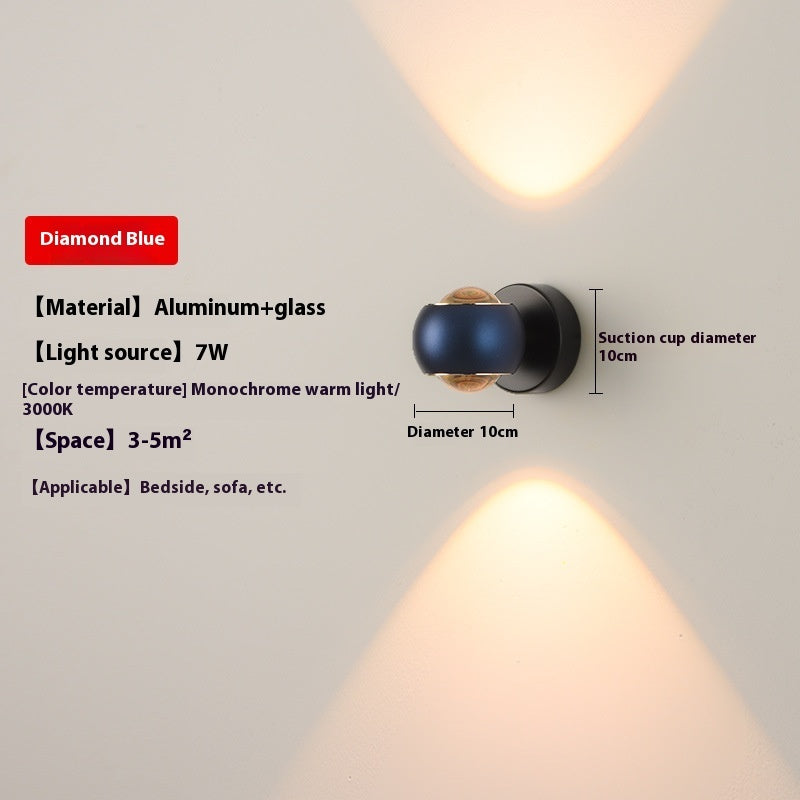 Modern Minimalist Creative Rotatable Bedside Wall Lamp