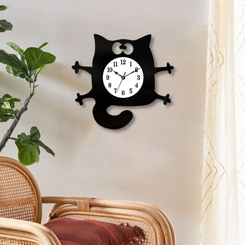 Cute Cartoon Cat Creative Decorative Wall Clock