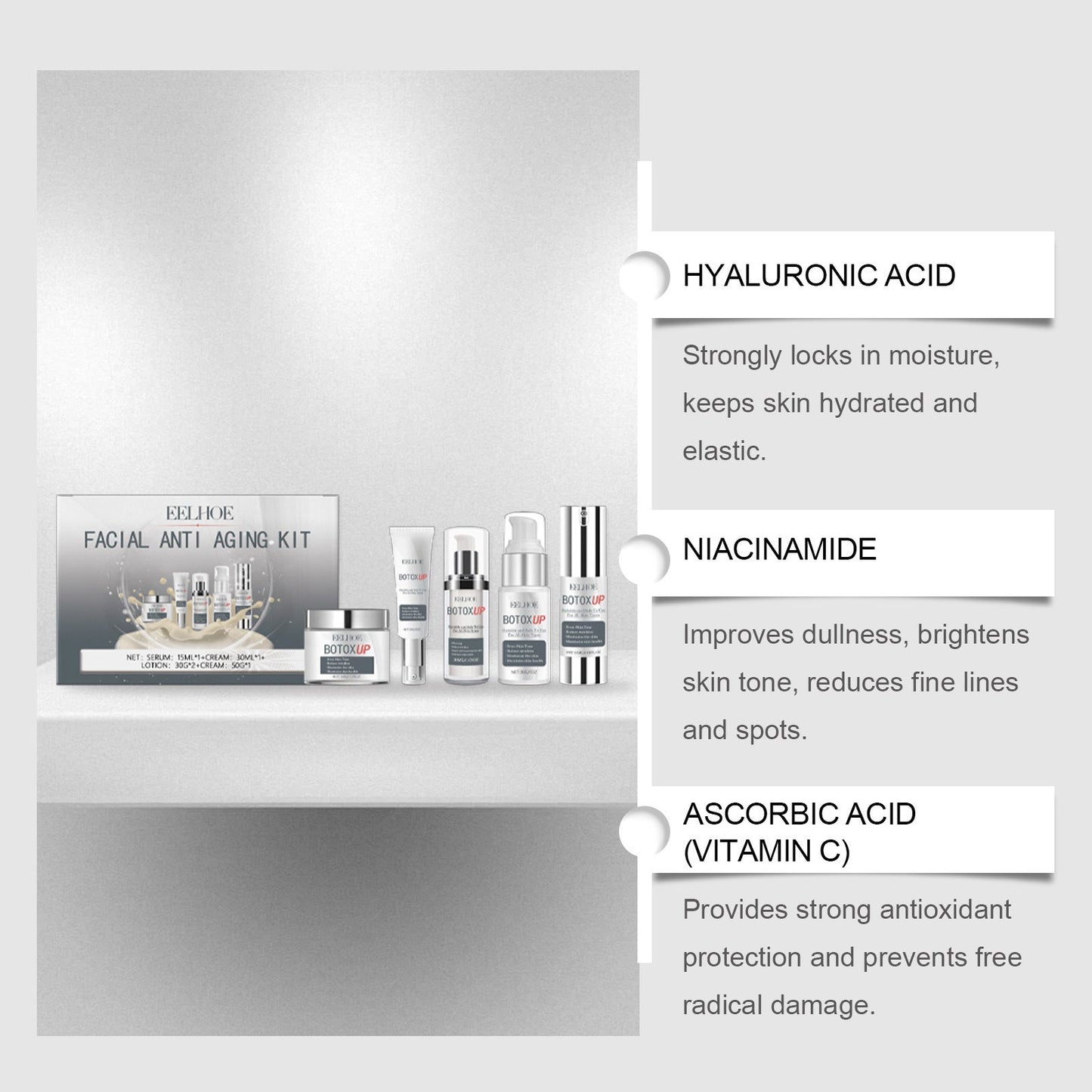 Facial Skin Care Set Moisturizing And Tender