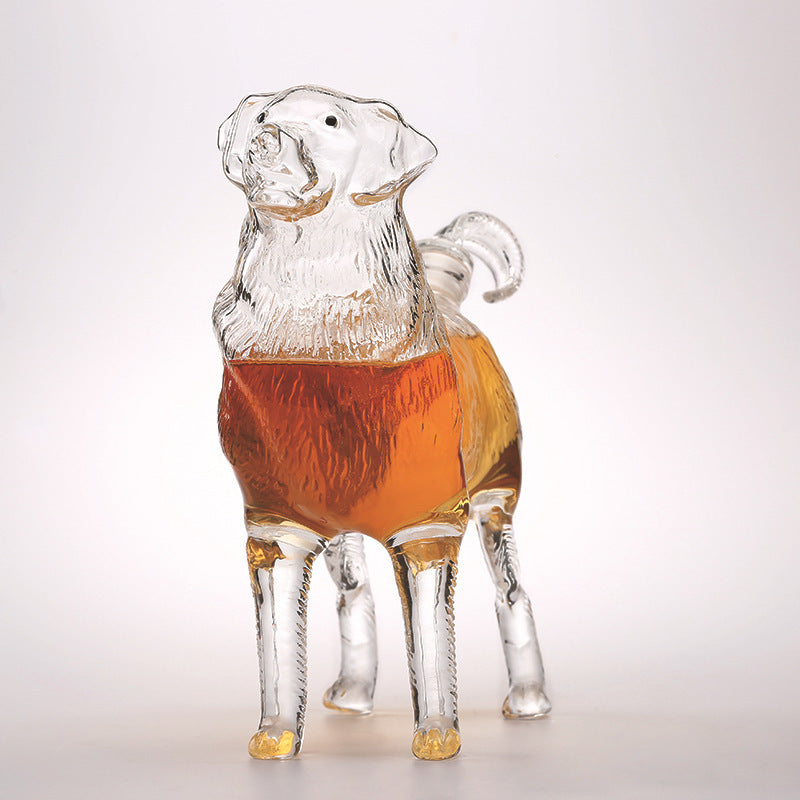 Manufacturers Produce Glass Craft Wine Bottles Chinese Zodiac Dog Bubble Wine Bottles