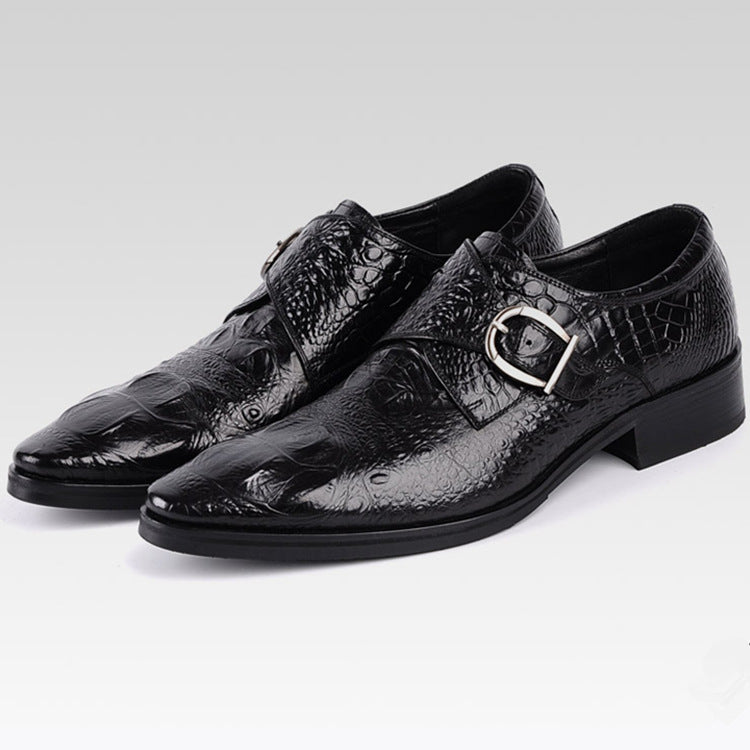 Men's Leather Buckle Shoes