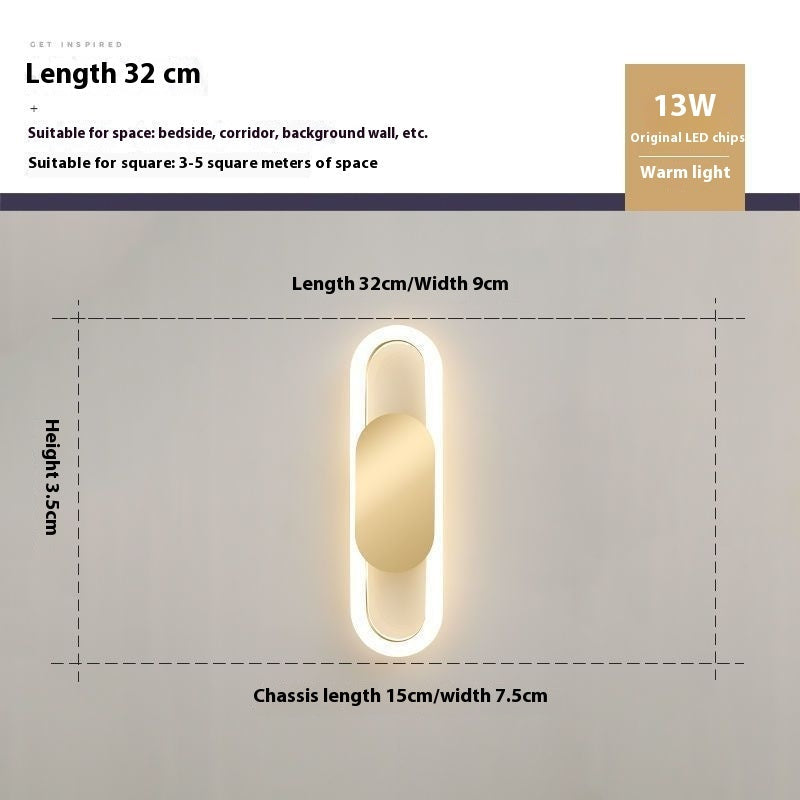 Creative Wall Lamp Simple Modern Bedroom Bedside Lamp