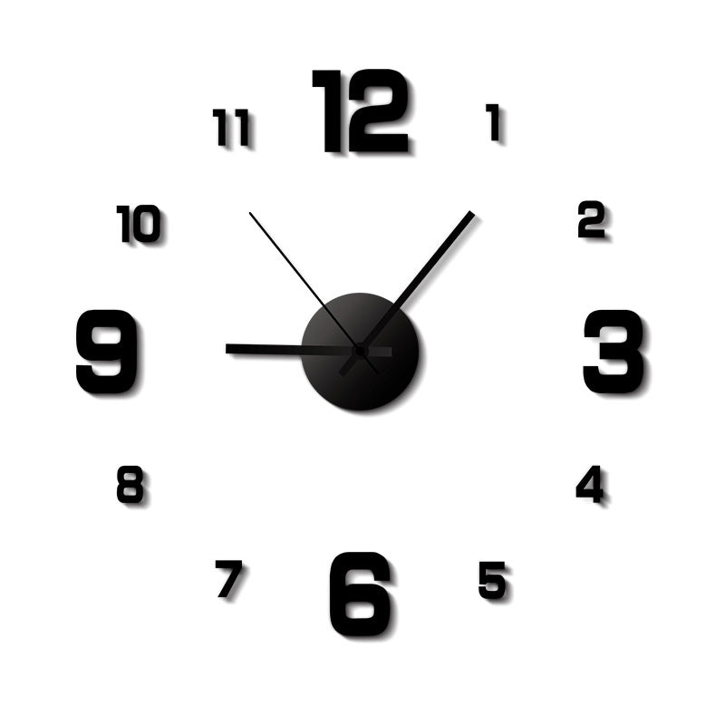 Luminous Creative Simple Wall Hanging Punch-free Clock