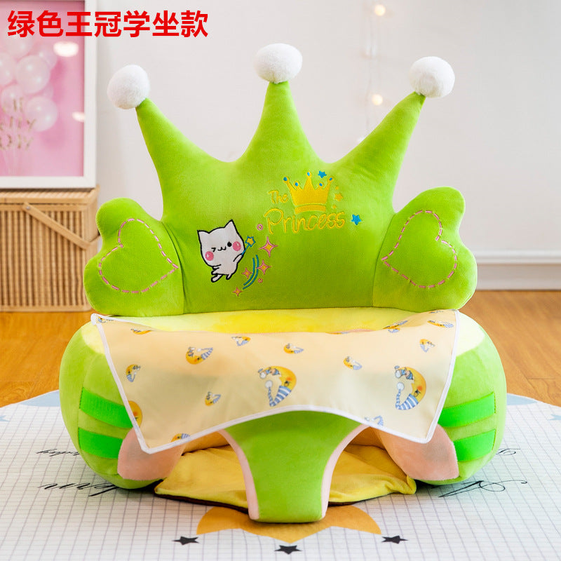 Crown Baby Learning Chair Plush Sofa for Infants