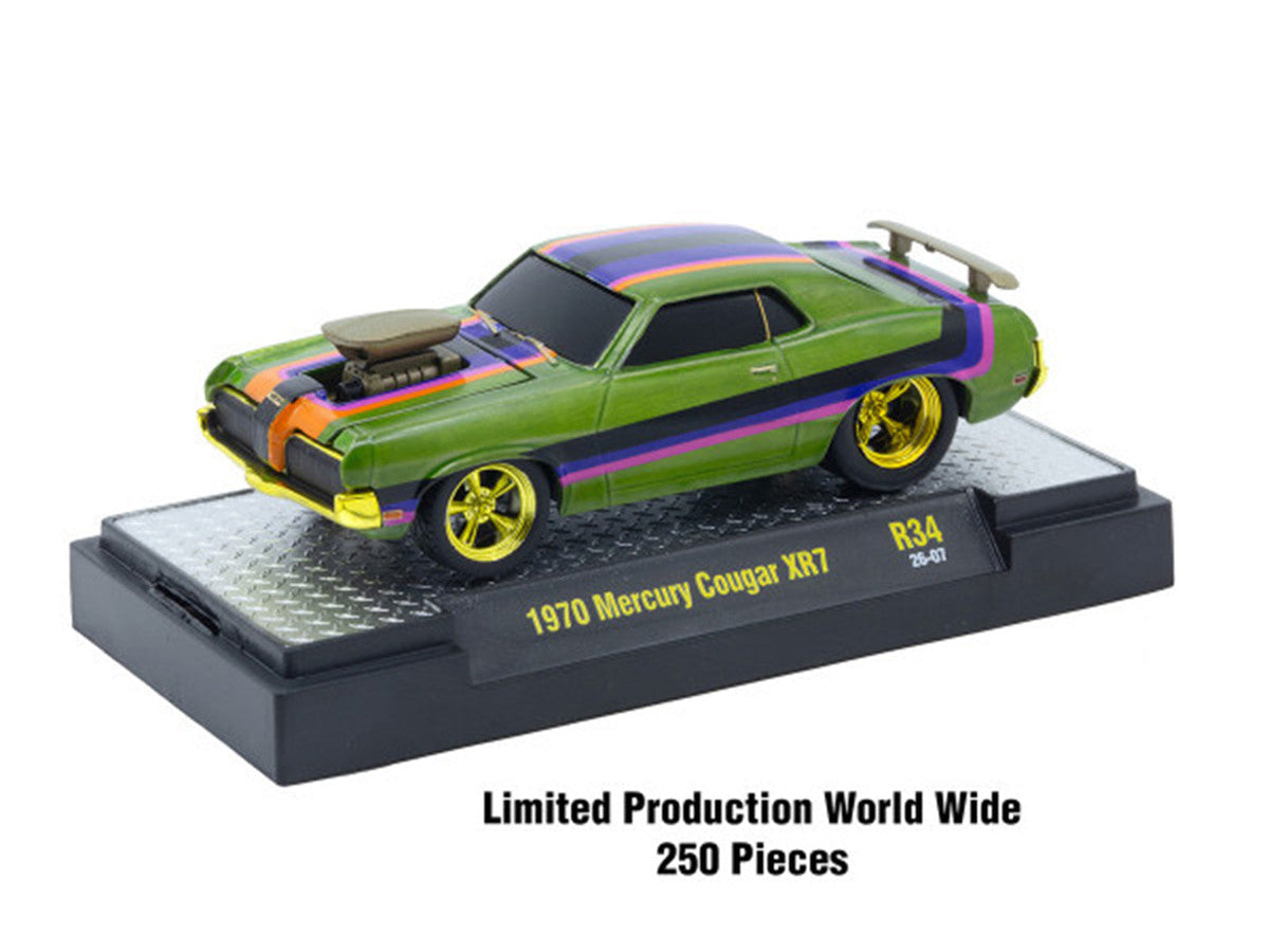 "Ground Pounders" 6 Cars Set Release #34 IN DISPLAY CASES Limited Edition 1/64 Diecast Model Cars by M2 Machines
