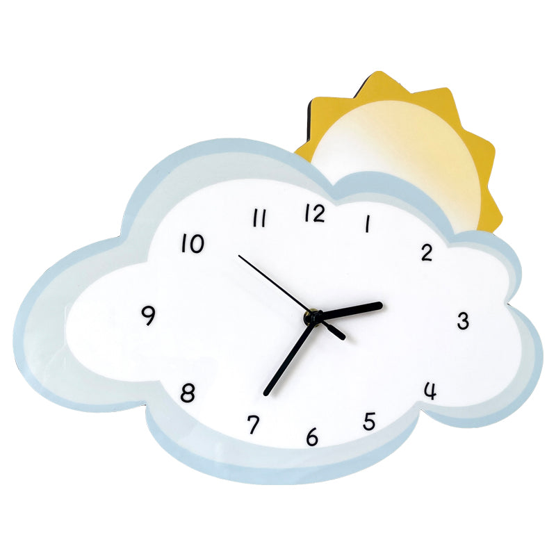 Simple Cartoon Creative Sun Cloud Decoration Wall Clock