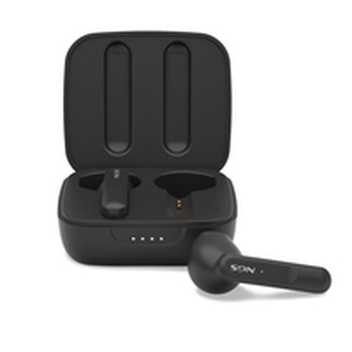 Headphone with Microphone NGS ARTICAMOVEBLACK Black
