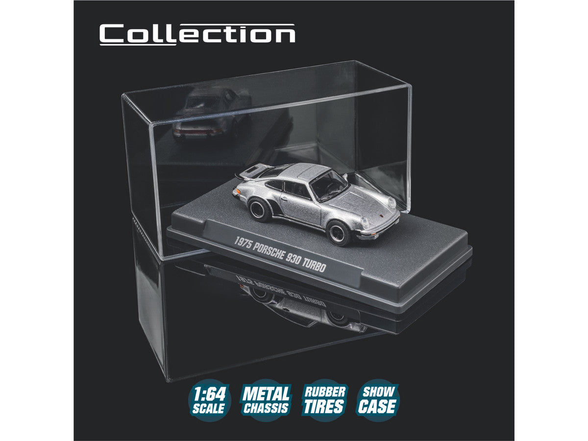 1975 Porsche 930 Turbo Silver Metallic "Collection" Series 1/64 Diecast Model Car by Majorette