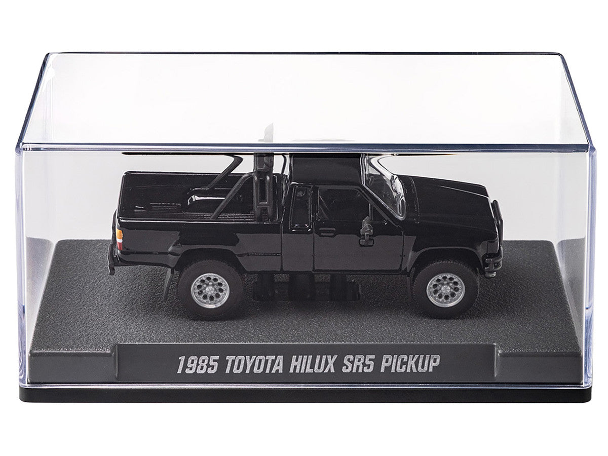 1985 Toyota Hilux SR5 Pickup Truck Black "Collection" Series 1/64 Diecast Model Car by Majorette