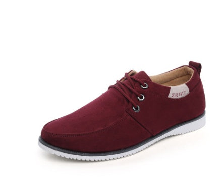 New spring and autumn men's shoes casual shoes sports shoes British wind shoes low to help men's running shoes breathable