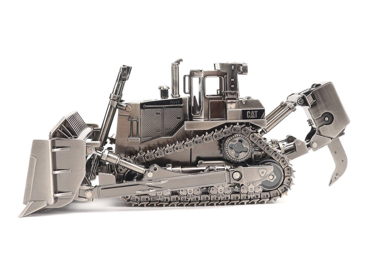 CAT Caterpillar D11T Track Type Tractor Dozer Antique Silver Finish "Commemorative Series" 1/50 Diecast Model by Diecast Masters