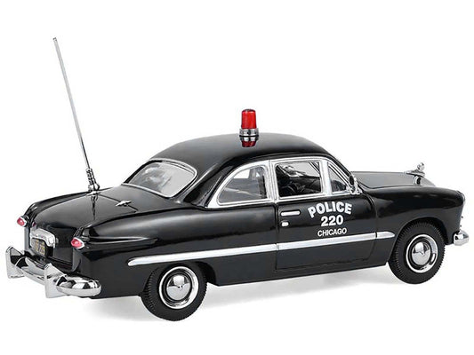 1949 Ford Custom Police Car "Chicago Police Department" Black 1/64 Diecast Model Car by Greenlight