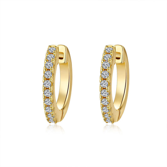 S925 Silver Moissanite Stud Earrings