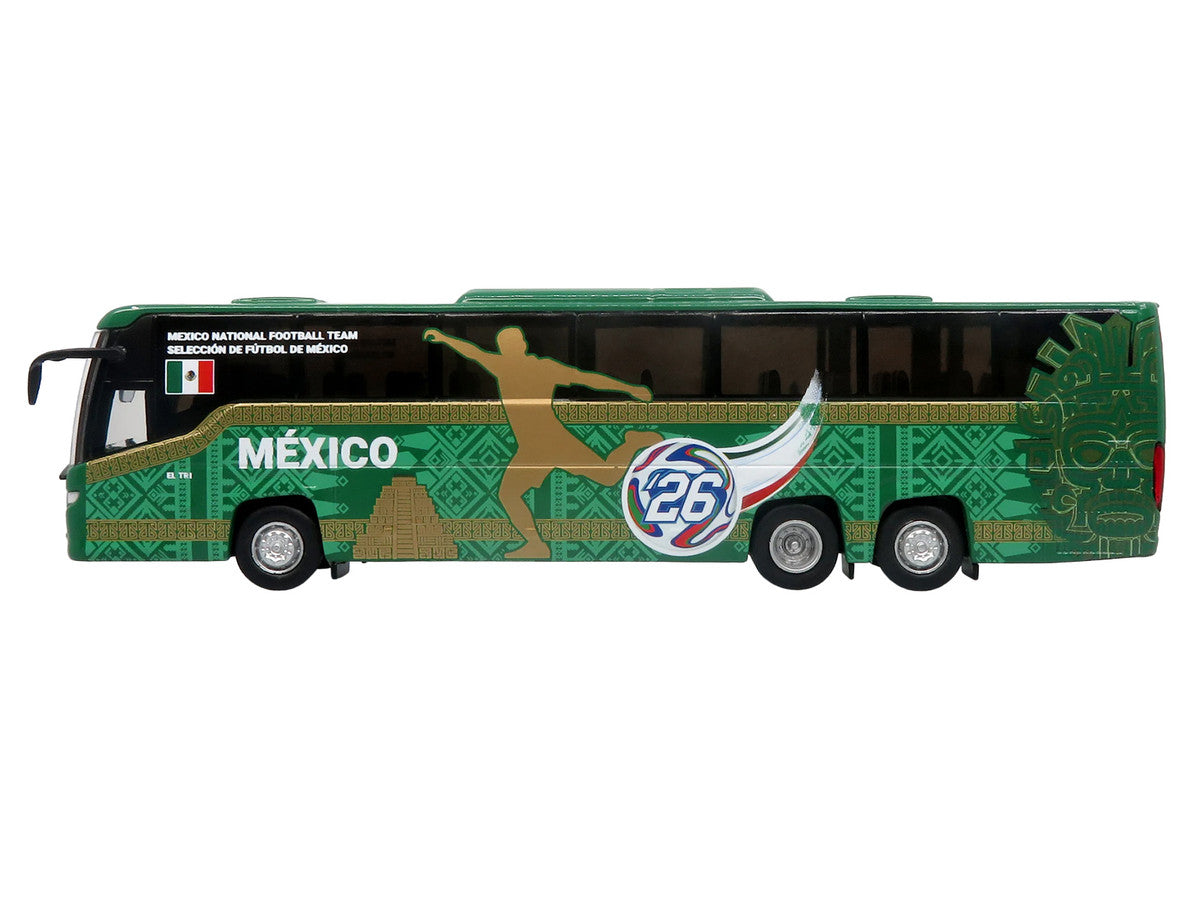 Scania Touring HD Coach Bus "Mexico National Football Team" Green with Graphics "International Federation of the Global Game" Series Limited Edition to 504 pieces Worldwide 1/87 (HO) Diecast Model by Iconic Replicas