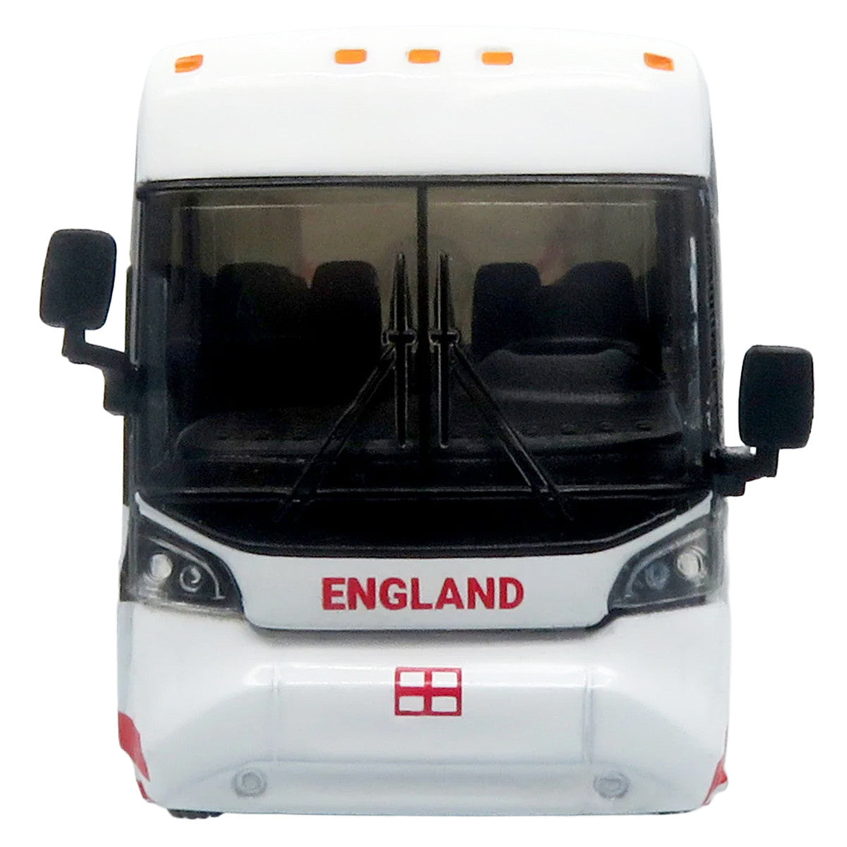 MCI D4520 Coach Bus "England National Football Team" White with Graphics "International Federation of the Global Game" Series Limited Edition to 504 pieces Worldwide 1/87 (HO) Diecast Model by Iconic Replicas