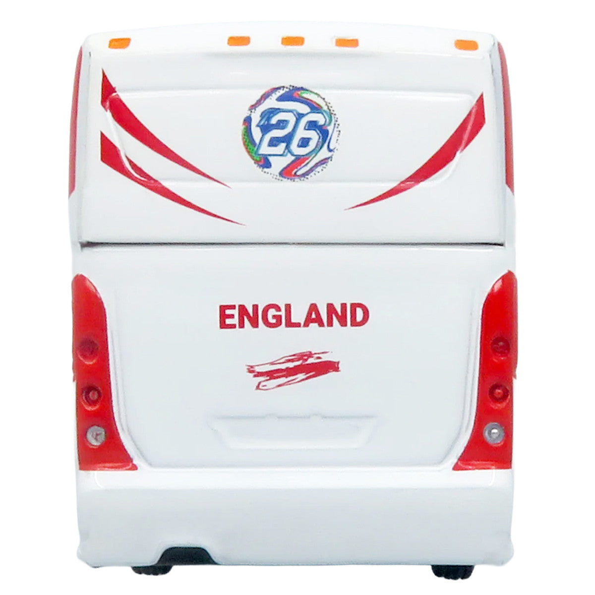 MCI D4520 Coach Bus "England National Football Team" White with Graphics "International Federation of the Global Game" Series Limited Edition to 504 pieces Worldwide 1/87 (HO) Diecast Model by Iconic Replicas