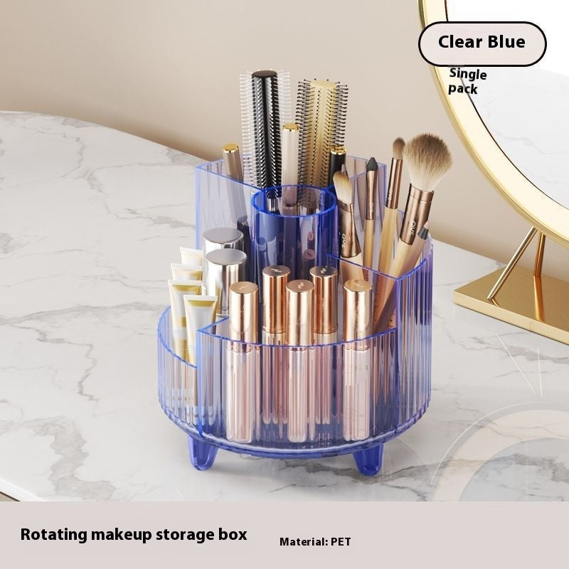 Cosmetics Storage Box Large Capacity Rotatable Dresser Table Lipstick Skin Care Products Transparent Rack Acrylic