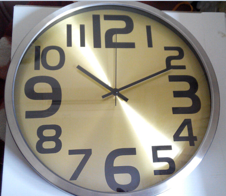 Aluminium Clock Creative And Fashionable Living Room Wall Clock