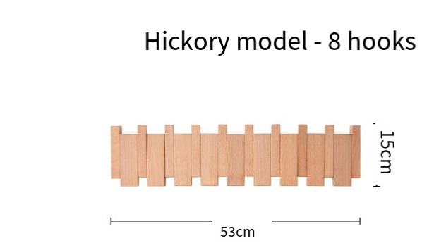 Simplicity Piano Key Wall Coat Rack (One Piece)