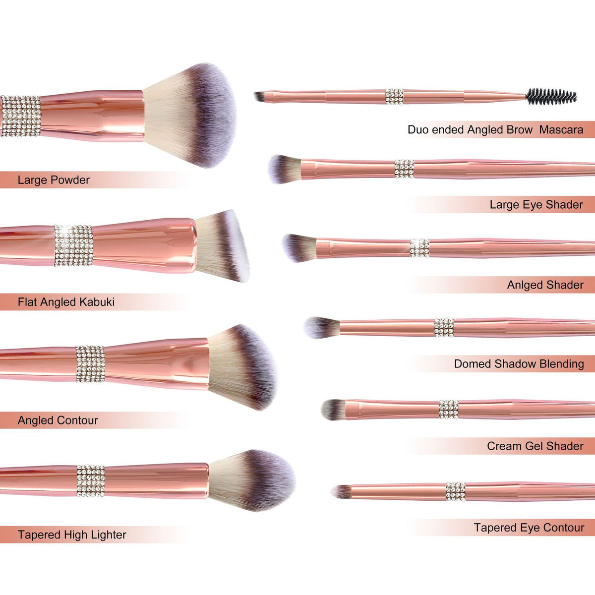 Fashion Personalized Women's Makeup Brush Set